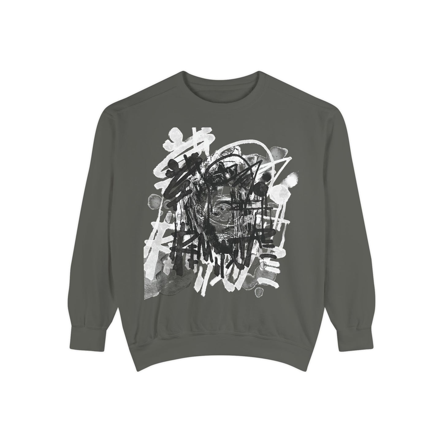 THE REMiiXTAPE Unisex Garment-Dyed Sweatshirt, James Amaker, Music Lover Gift, Unique Design, Cozy Jumper